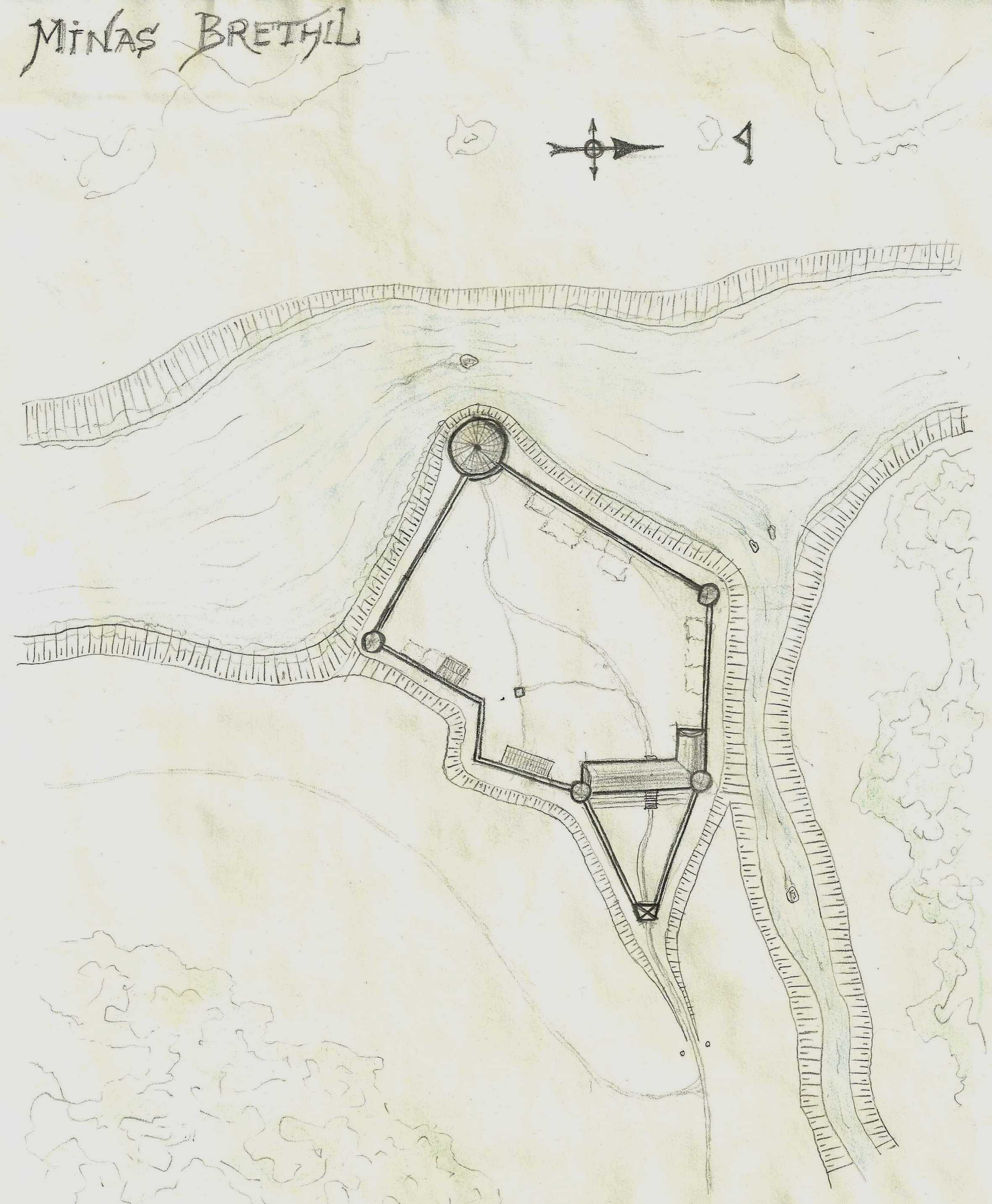 Plan Minas Brethil i okolic